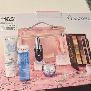 Lancome Skincare and Suncare Set - Pink and Gold